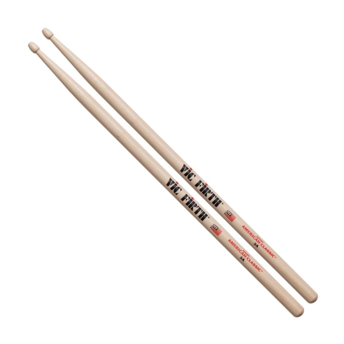 VIC FIRTH - Baquetas Vic Firth Hickory American Classic 5A Punta Madera