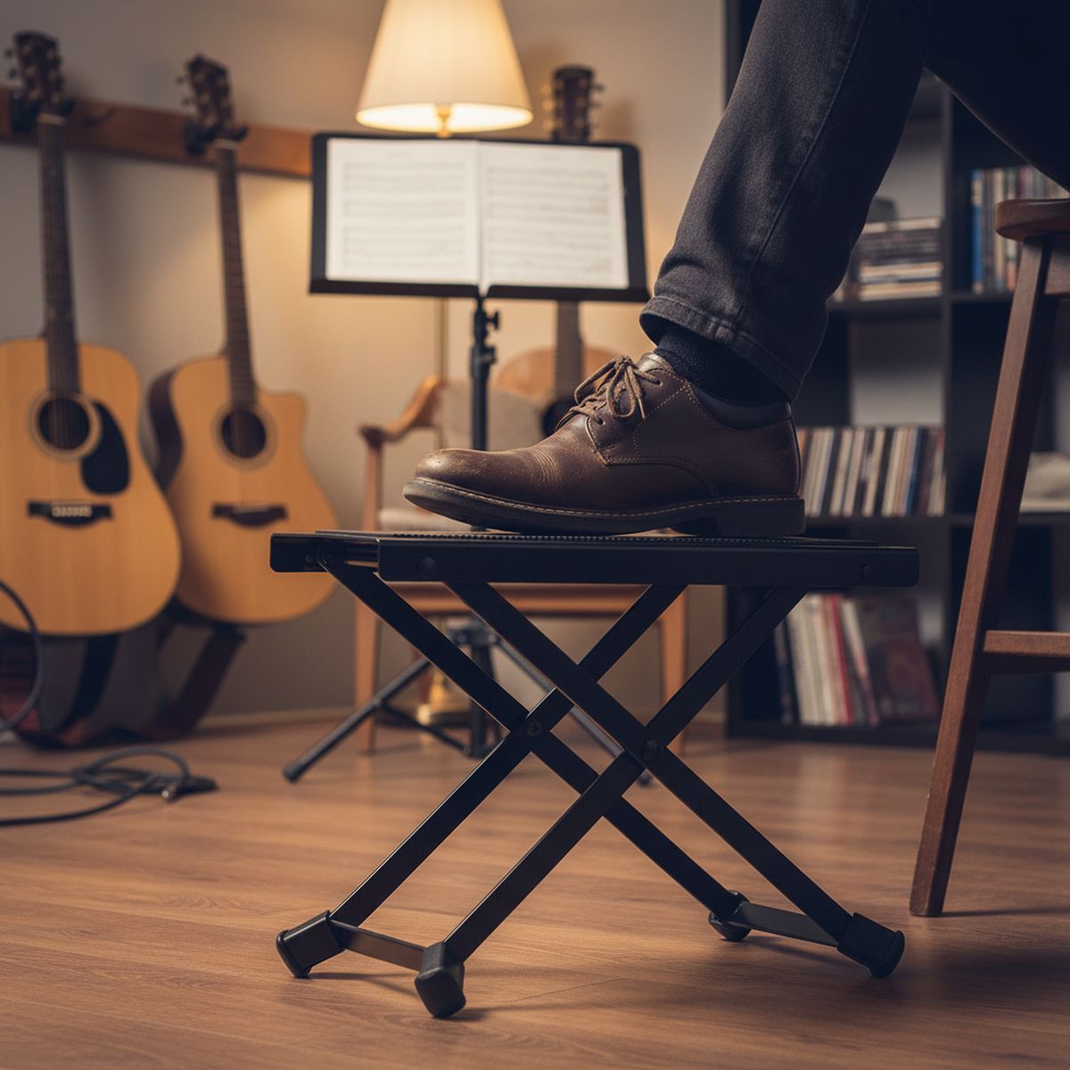 HAMILTON - Soporte para Pie Guitarrista Hamilton KB300G