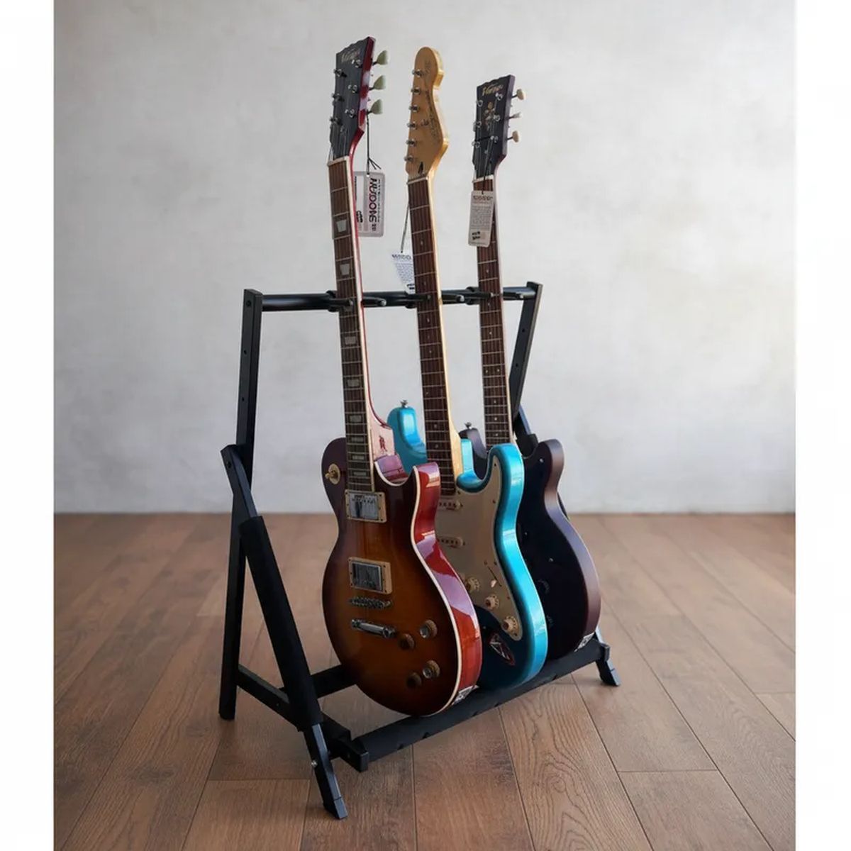 HAMILTON - Rack Hamilton para 3 Guitarras Ajustable y Seguro