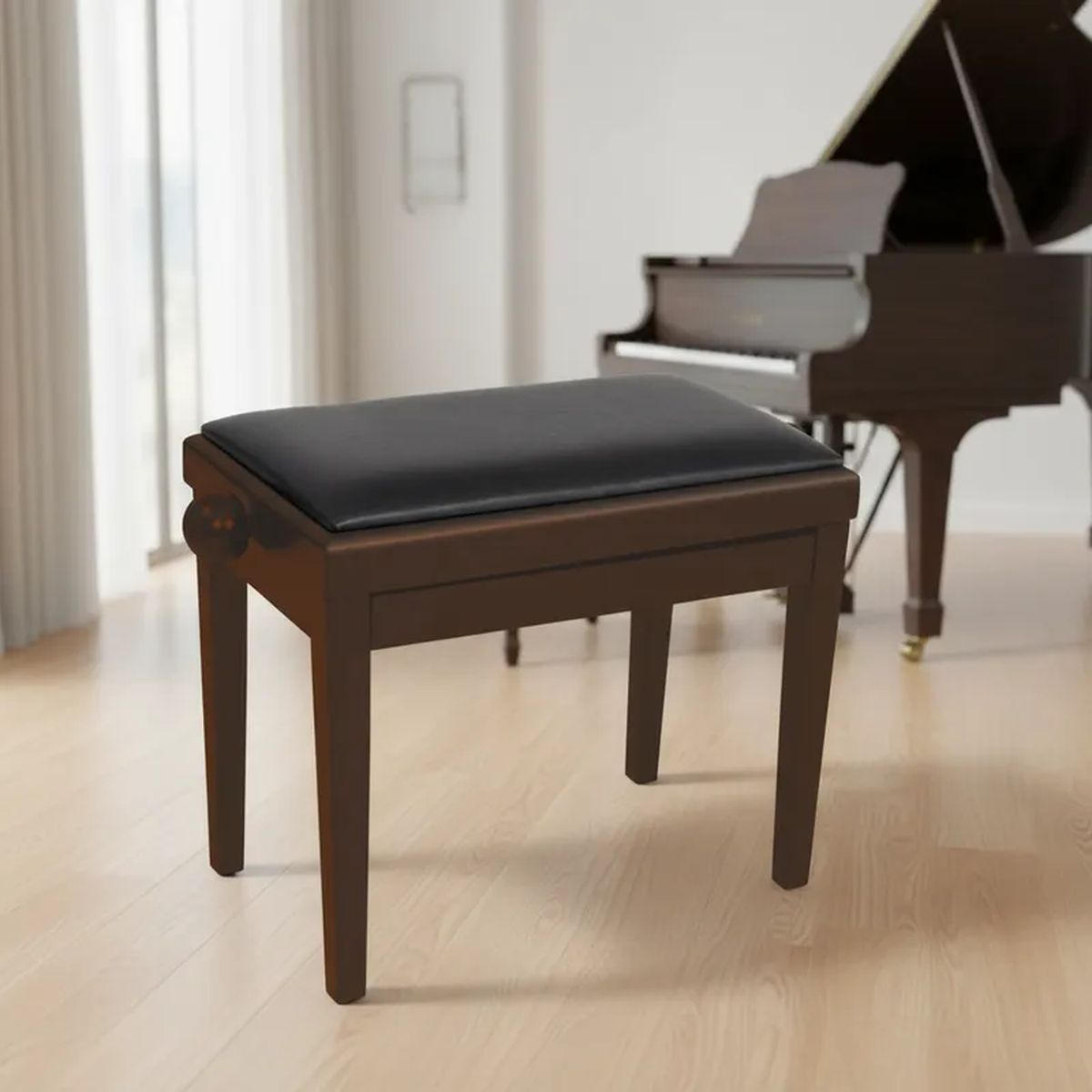 GENERICO - Taburete Piano Ajustable KPB03 con Cajón