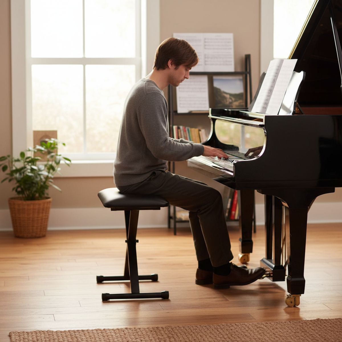 HAMILTON - Banqueta Teclado Ajustable HAMILTON KB500K