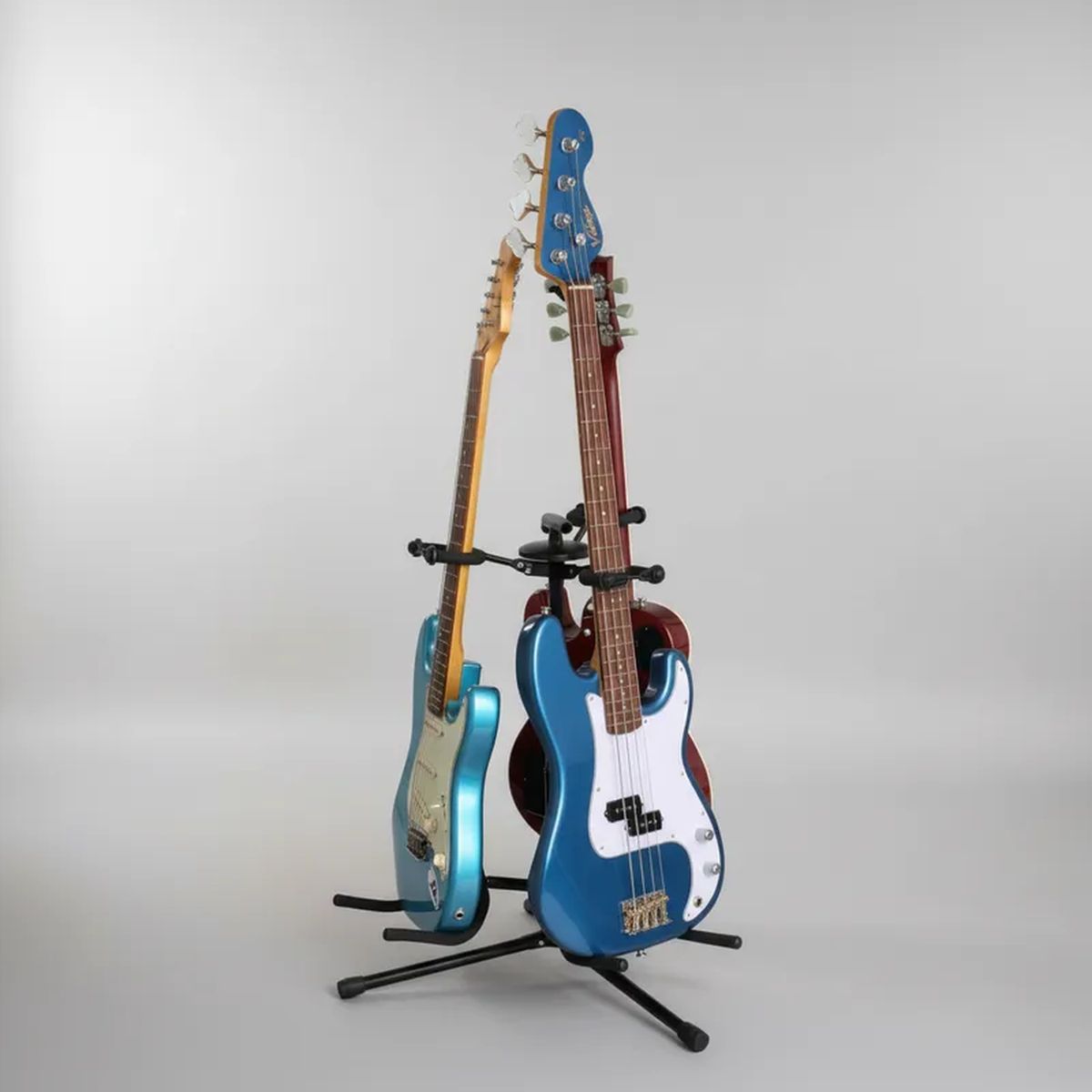 HAMILTON - Soporte Triple Guitarras Hamilton Negro