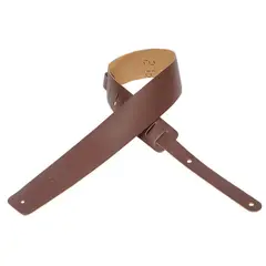 LEVYS - Correa Guitarra Eléctrica 6,4 cm Cuero Marrón