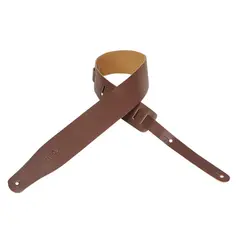 LEVYS - Correa Guitarra Eléctrica 6,4 cm Cuero Marrón