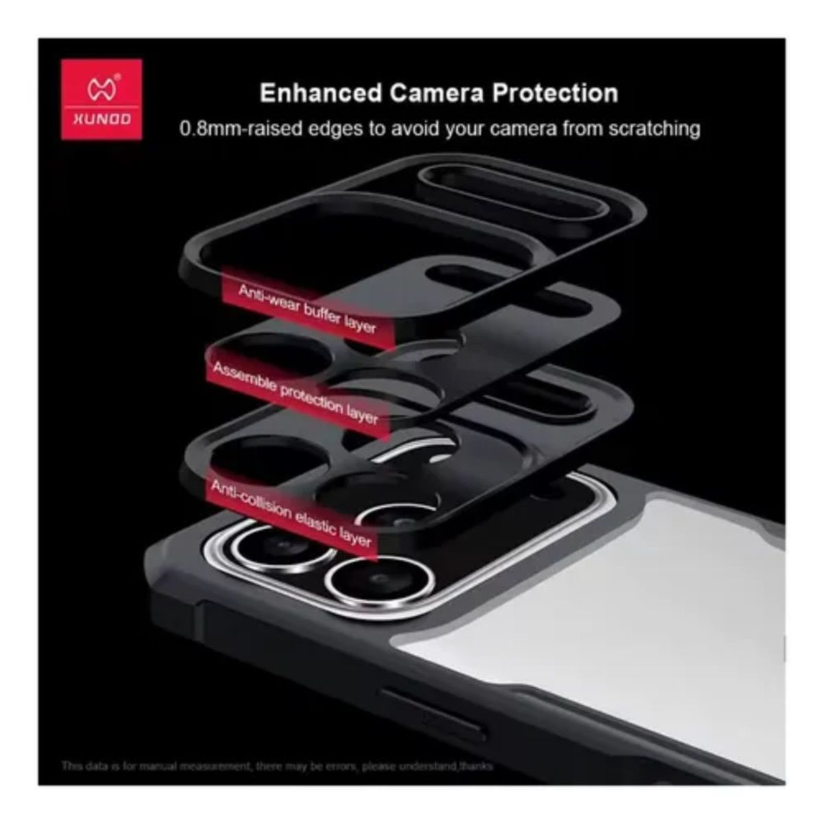 XUNDD - Carcasa para iPhone 17 Pro Militar Grade Reforzada X