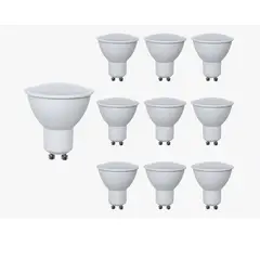 WANT - Pack 10 Ampolletas Gu10 100 7w 6000k
