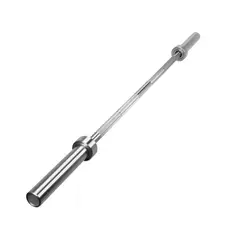 GENERICO - Barra Olimpica Recta 20kg 45 Lb 220cm Cromada Fitness