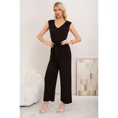 LIKE SHOP - Enterito Mujer Verano Acanalado Escote V Sin Manga Colores 3375