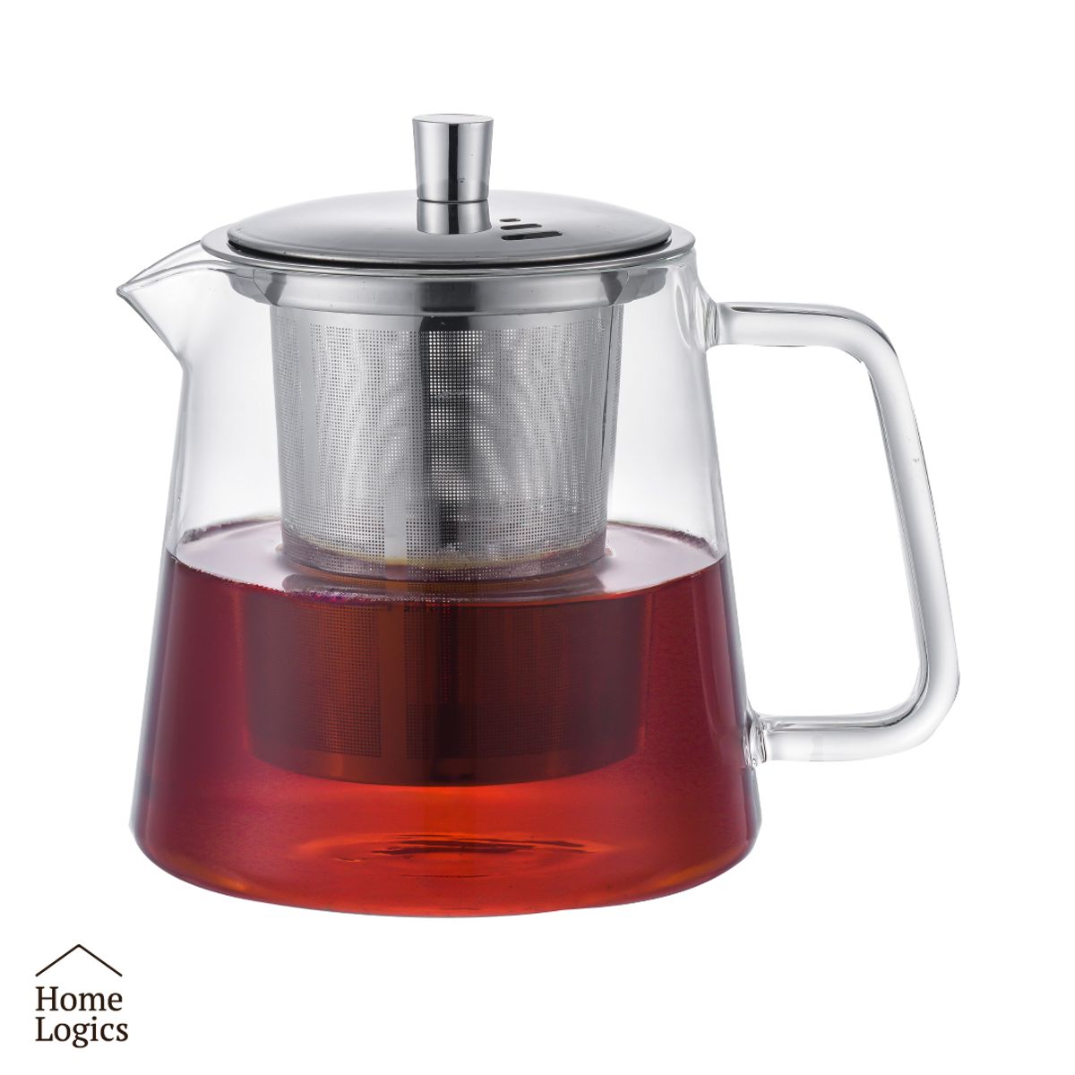 HOME LOGICS - Tetera Vidrio con Infusor Para Té Premium 1,2 L Home Logics Kiosclub