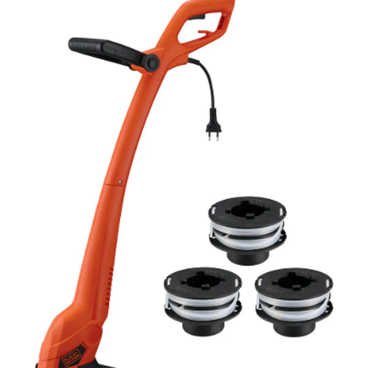 BLACK+DECKER - Orilladora Pasto 9 350w +3 Carretes Black+decker Gl350s-b2c Color Naranja/Negro
