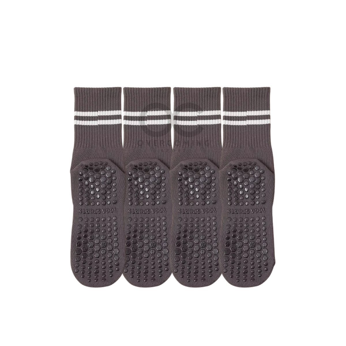 GENERICO - Calcetines Antideslizantes Algodon Yoga Fitness Set 4 Pares