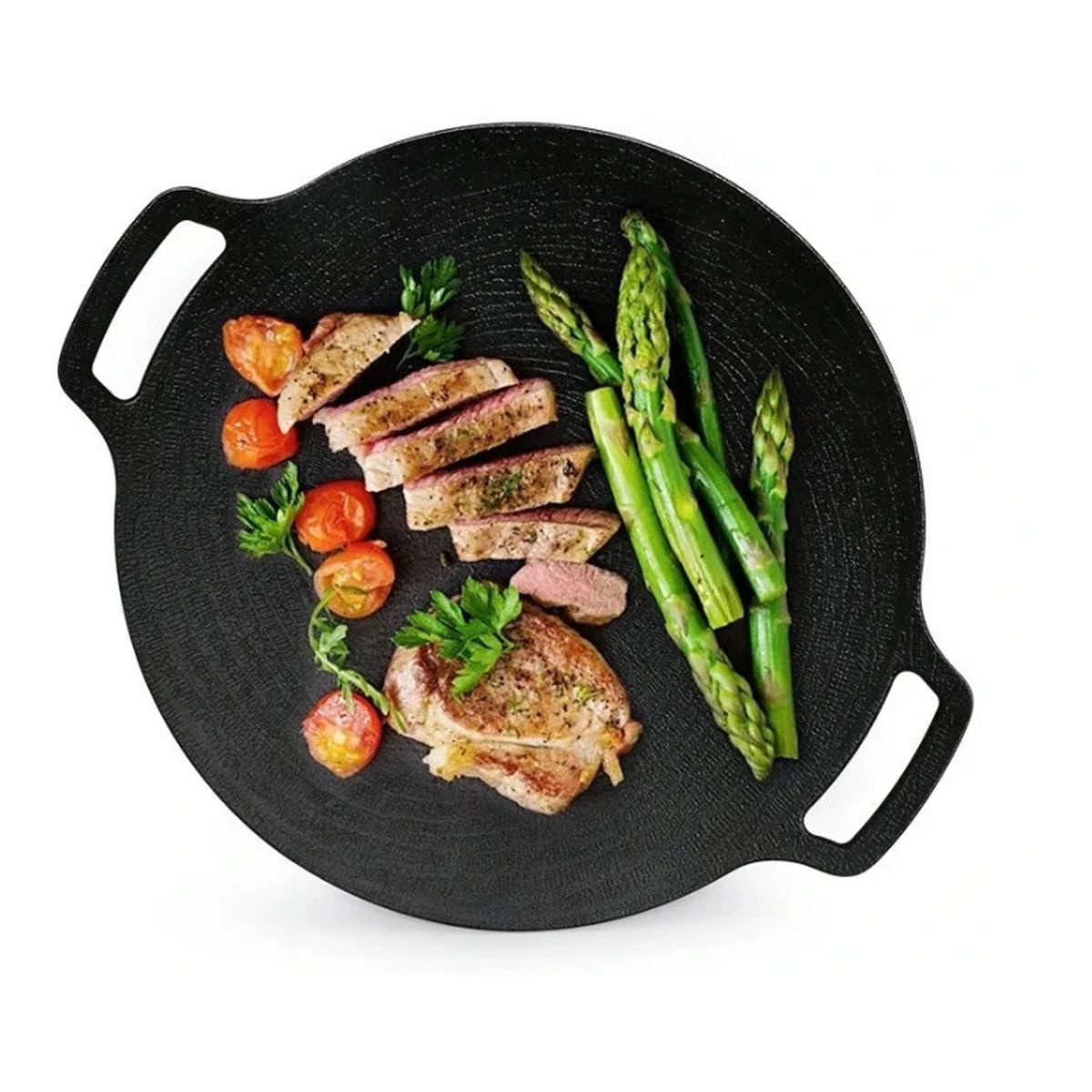 GENERICO - Sartén Coreano 34cm Parrilla Barbacoa Antiadherente Portátil