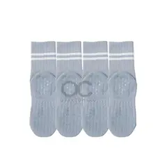 GENERICO - Calcetines Antideslizantes Algodon Yoga Fitness Set 4 Pares