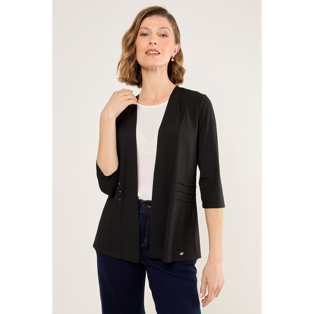 MA GRIFFE - Tapado Mujer Negro Magriffe