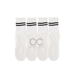 GENERICO - Calcetines Antideslizantes Algodon Yoga Fitness Set 4 Pares