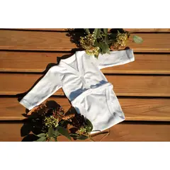 GIRASOL - Pilucho Bebé con Botón y Amarras de Algodón Hecho en Chile Exportación