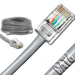 GEN - Cable Red 20 Mts Categoria 6 Rj45 Cat 6 Utp 1000mbps 10gbps