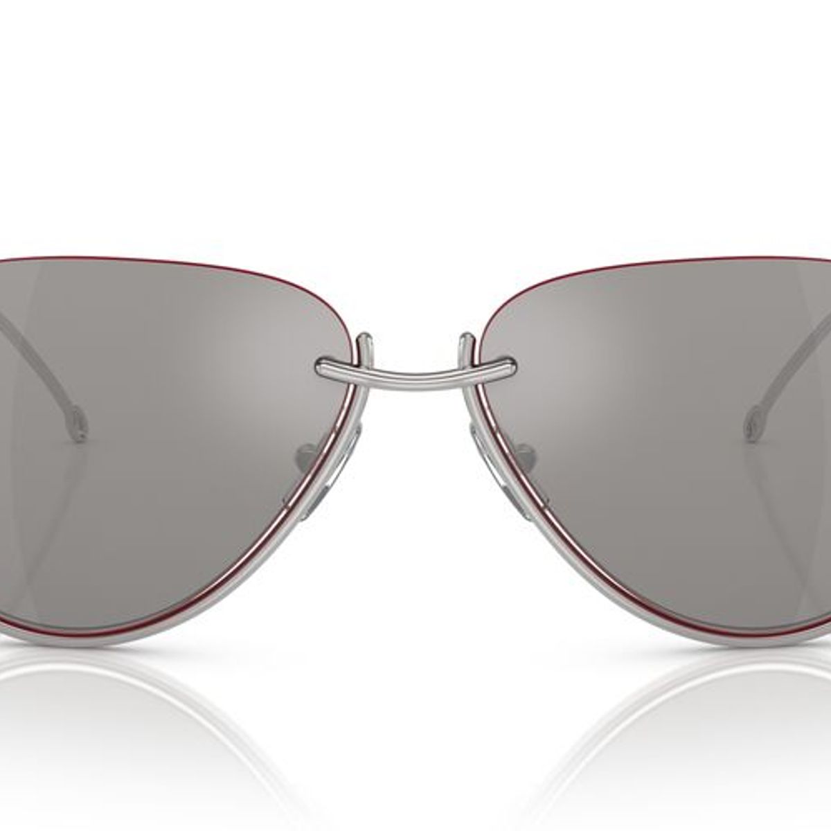 DIESEL - Anteojos De Sol Diesel DL1003 Shiny Silver Mirror Grey Plateado Unisex