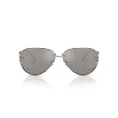 DIESEL - Anteojos De Sol DL1003 Shiny Silver Mirror Grey Plateado Unisex