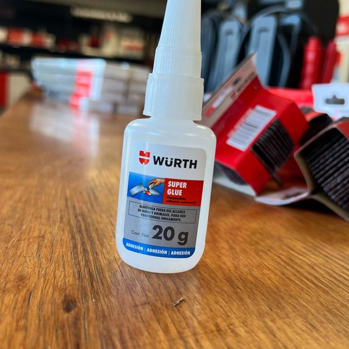 WURTH - Adhesivo Instantáneo De Cianocrilato Super Glue De 20Gr Wurth