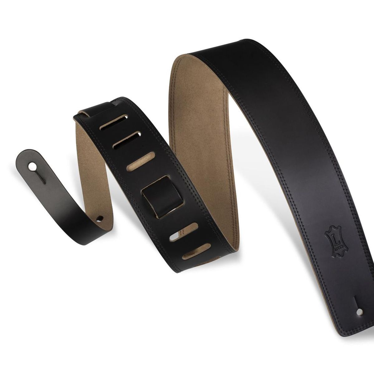 LEVYS - Correa para Guitarra Eléctrica 6,4cm L:94-127cm Black
