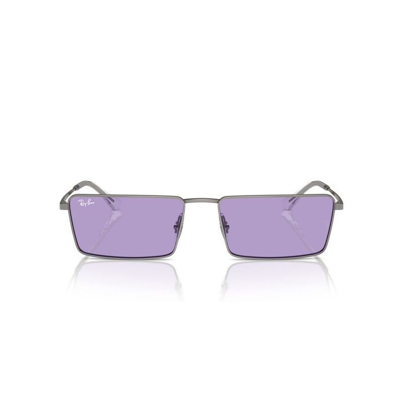 RAY BAN - Anteojos De Sol Ray-Ban RB3741 Emy Gunmetal Violet Gris Unisex