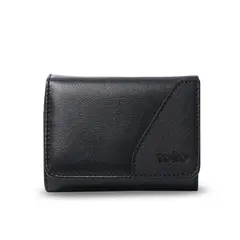 TOTTO - Billetera Hombre Saffiano Sob con RFID Blocker Negra
