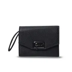 TOTTO - Billetera Mujer Smooth Ney con RFID Blocker Negra