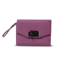 Billetera Mujer Smooth Ney con RFID Blocker Rosada