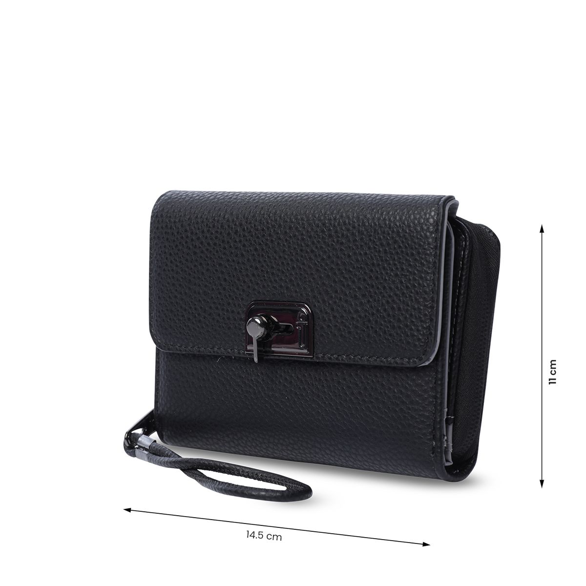 TOTTO - Billetera Totto Mujer Smooth Cri con RFID Blocker Negra