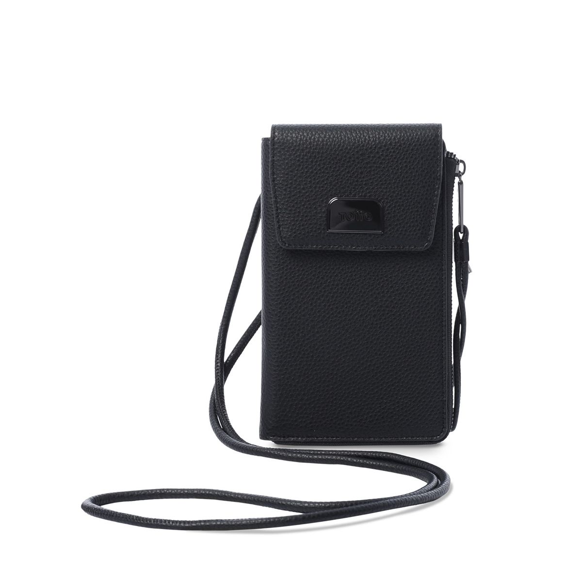 TOTTO - Portacelular Smooth Mujer con RFID Blocker Negro Totto