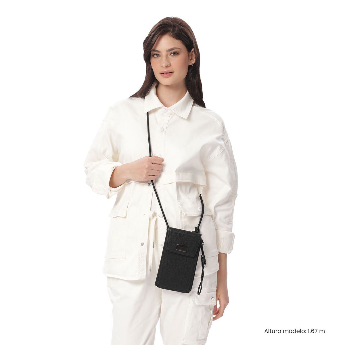TOTTO - Portacelular Smooth Mujer con RFID Blocker Negro Totto
