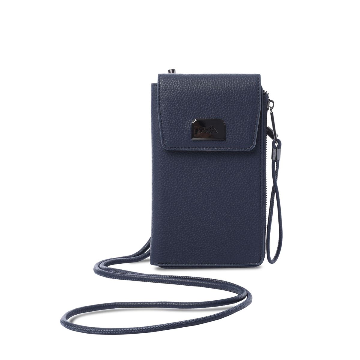 TOTTO - Portacelular Smooth Mujer con RFID Blocker Azul Totto