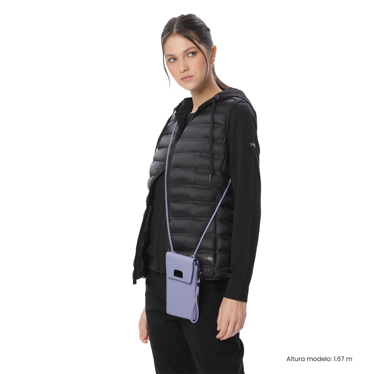 TOTTO - Portacelular Smooth Mujer con RFID Blocker Morado Totto