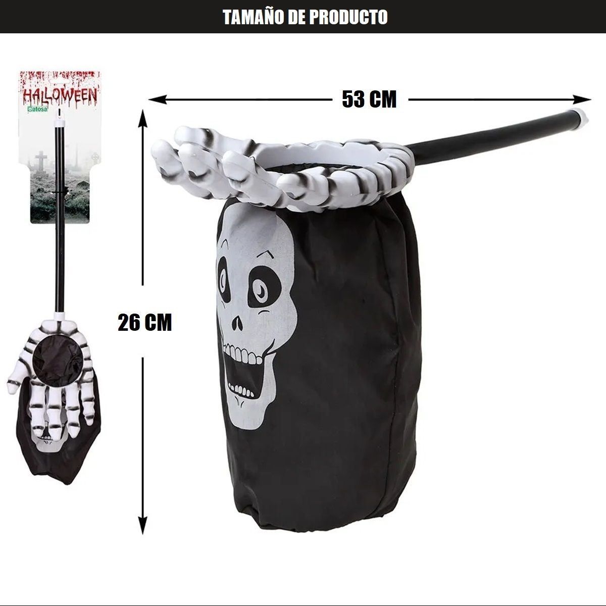 GENERICO - Bolsa Para Dulces Halloween Bolsa Dulces Fiestas Esqueleto