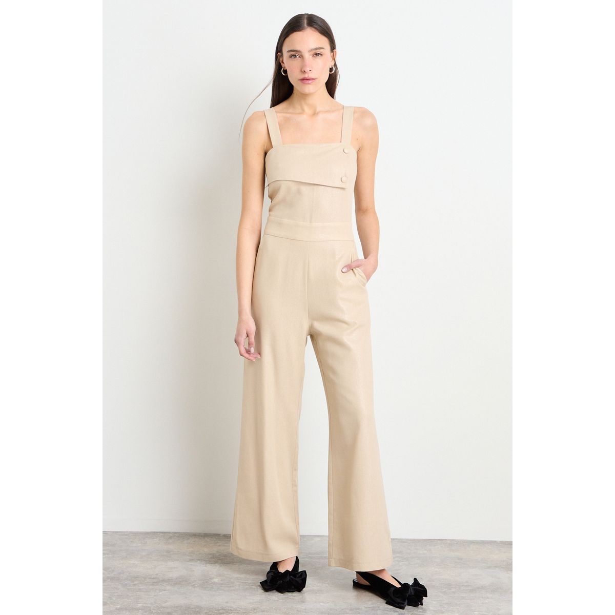 IO - Enterito Liso Mujer Beige Io