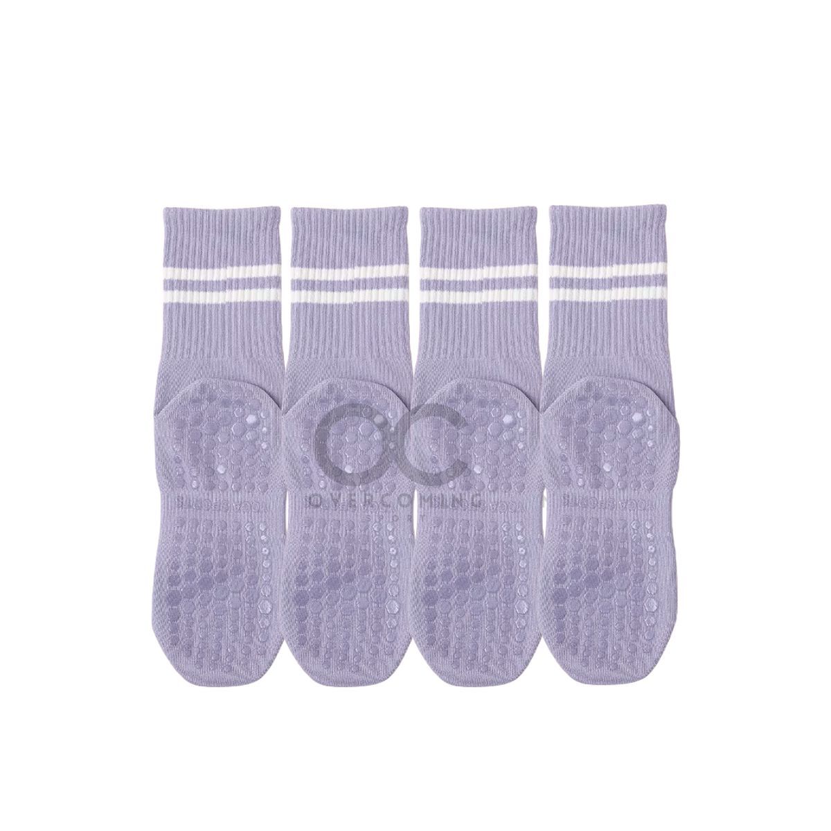 GENERICO - Calcetines Antideslizantes Algodon Yoga Fitness Set 4 Pares