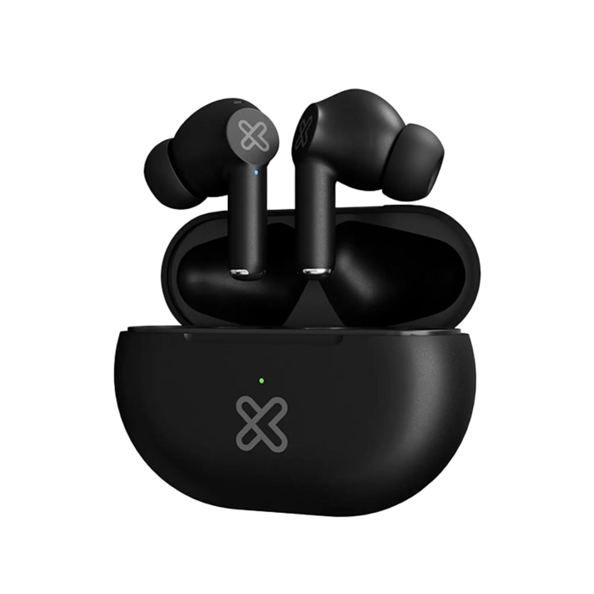 KLIPXTREME - Klip Xtreme KTE-015BK Buds-Fi TWS Audífonos Inalámbricos, Bluetooth 5.4, Micrófono ENC, 13mm, 17H de Autonomía, IPX4, Toque Inteligente, Compatible Siri y Google, Negro