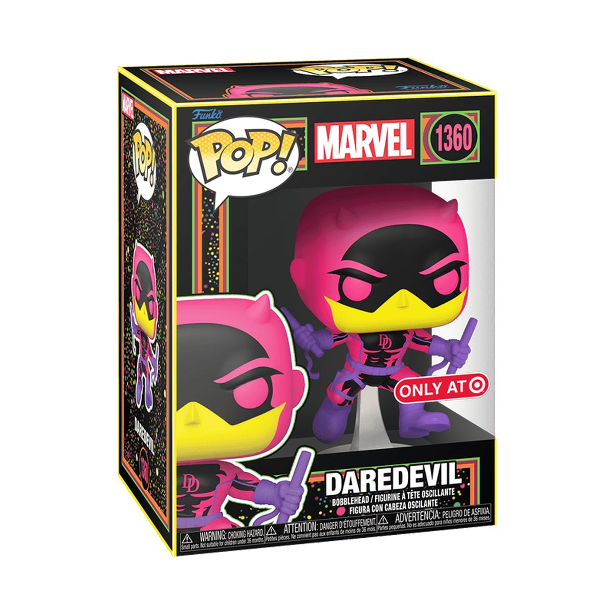 FUNKO - Funko Pop Daredevil Classic Black Light 1360