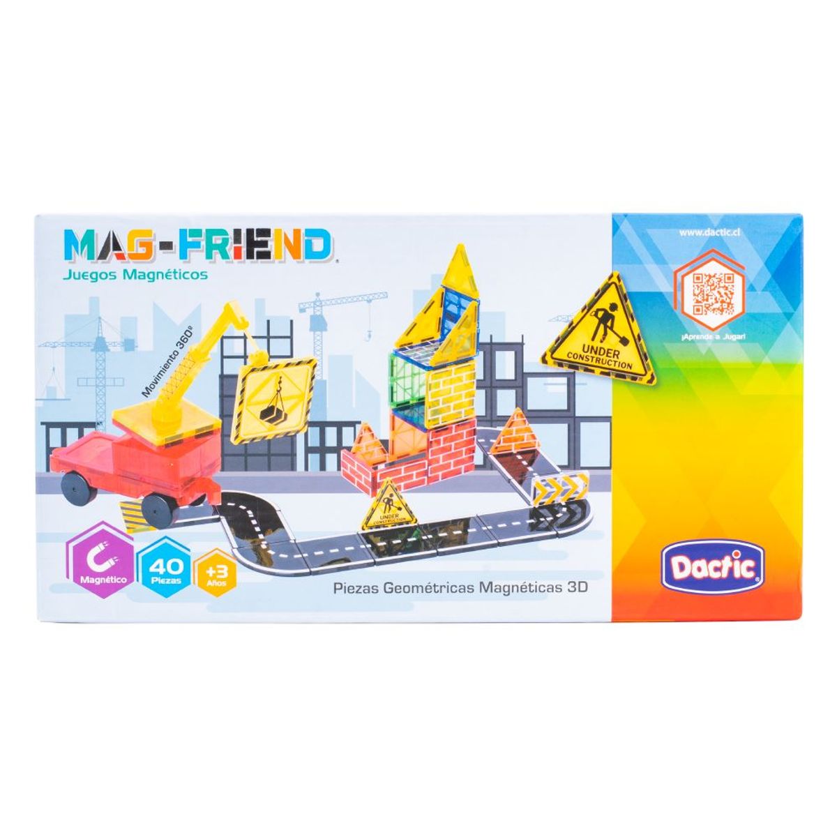 DACTIC - Pieza Geométrica Magnética 3D 40u MAG-FRIEND