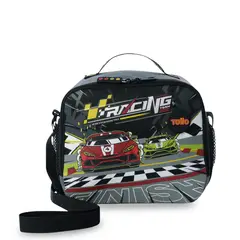 TOTTO - Lonchera Térmica Escolar Niño Grand Prix Grande Gris
