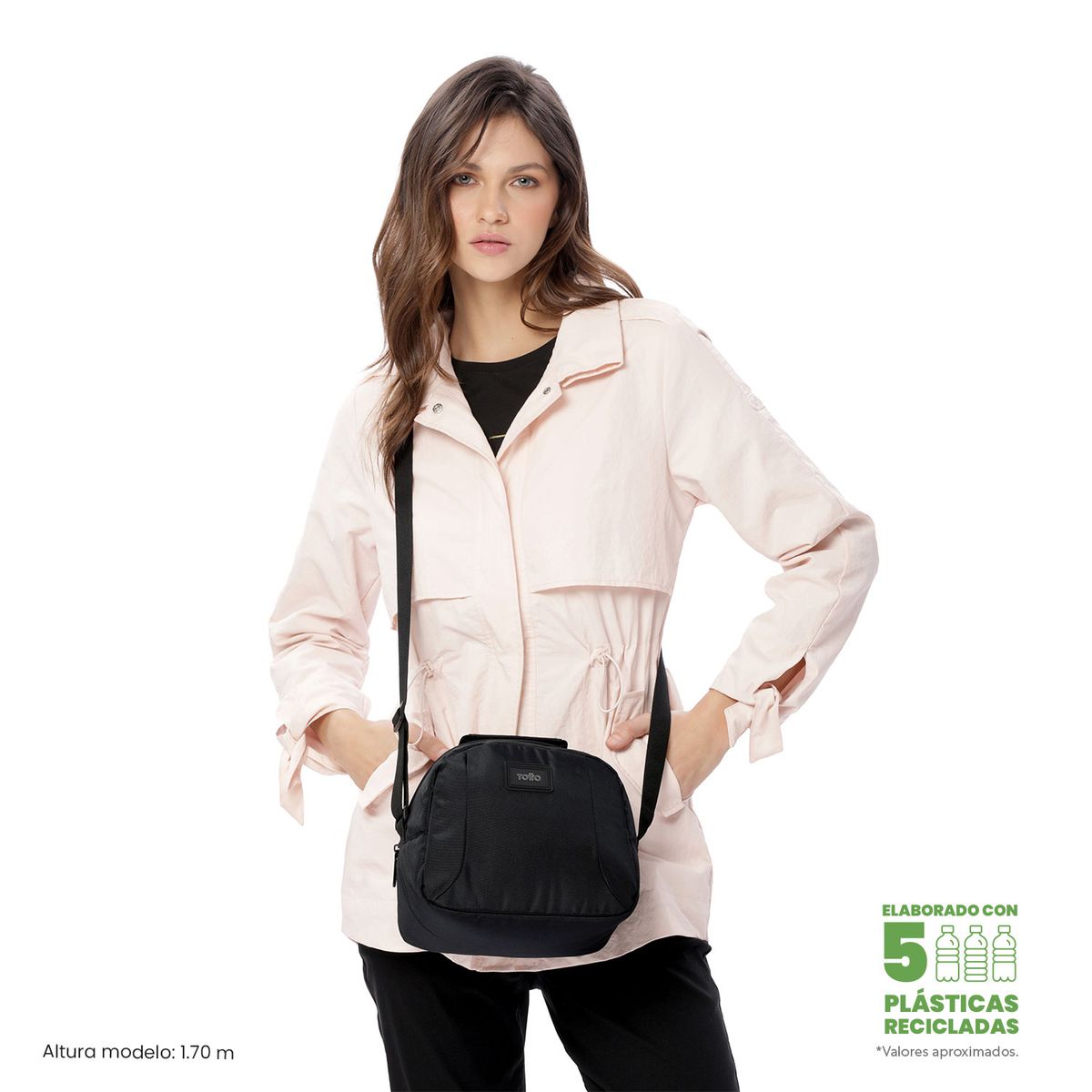 TOTTO - Lonchera Térmica Trik Negra Totto