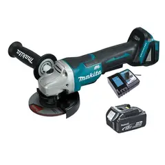 MAKITA - Esmeril Angular 18 Volts 4-1/2'' Hombre Muerto Dga458 (5 Ah)