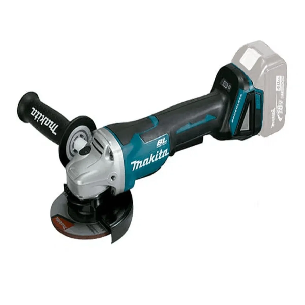 MAKITA - Esmeril Angular 18 Volts 4-1/2'' Hombre Muerto Makita Dga458 (5 Ah)