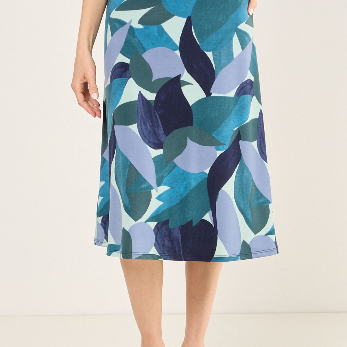 MA GRIFFE - Falda Larga Mujer Azul Magriffe