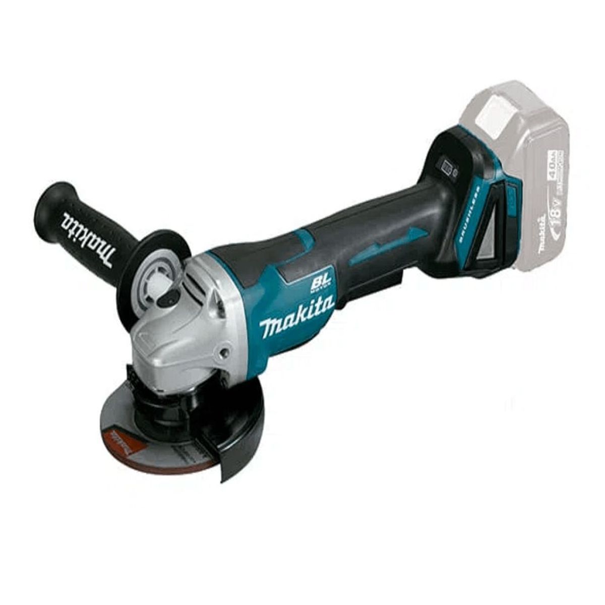 MAKITA - Esmeril Angular 18 Volts 4-1/2'' Hombre Muerto Makita Dga458 (6 Ah)