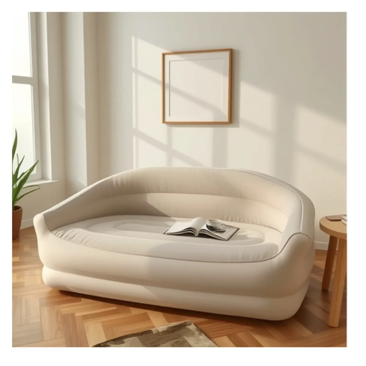 GENERICO - Sofácolchón Inflable Individual Con Respaldo Elevado