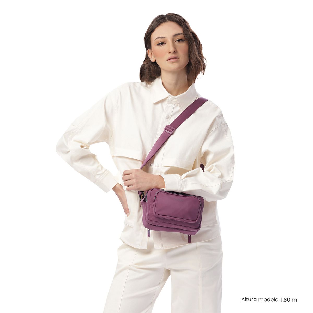 TOTTO - Cartera riñonera 2 en 1 Funty 30 Pequeña Rosada Totto