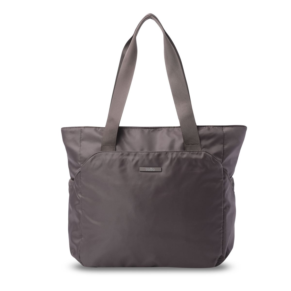 TOTTO - Cartera Tote Bag Grande Mujer Siena Porta Notebook 13 Café Totto