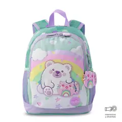 TOTTO - Mochila Mediana + Libro Colorear Little Magic Niña Azul